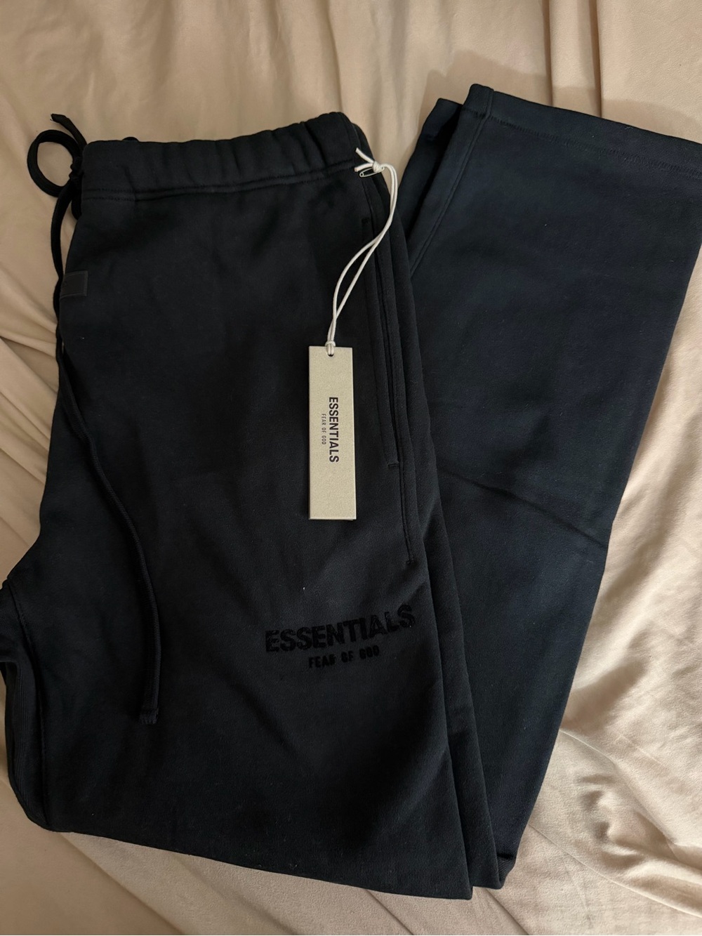 Essentials Men's Black Fleece Joggers